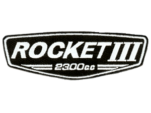Hinckley Triumph Rocket III white/black 6 inch